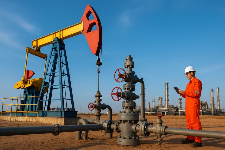 Câmp petrolifer inspecție